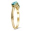 The Barker Ring, smalltop view on a hand