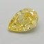 1.55 Ct. Fancy Vivid  Yellow Pear Lab Grown Diamond
