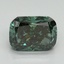 2.04 Ct. Fancy Vivid Green Cushion Lab Grown Diamond
