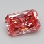 0.77 Ct. Fancy Vivid Pink Radiant Lab Grown Diamond