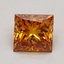 1.67 Ct. Fancy Deep Orange Princess Lab Grown Diamond