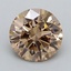 1.52 Ct. Light  Brown Round Lab Grown Diamond