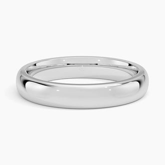 3.5mm Comfort Fit Wedding Ring in Platinum