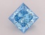 1.56 Ct. Fancy Vivid Blue Princess Lab Grown Diamond