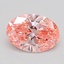 1.58 Ct. Fancy Vivid  Pink Oval Lab Grown Diamond