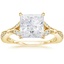 18K Yellow Gold Zinnia Diamond Ring (1/3 ct. tw.), smalltop view