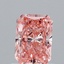 0.93 Ct. Fancy Vivid Pink Radiant Lab Grown Diamond