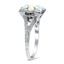 The Alby Ring, smalltop view on a hand