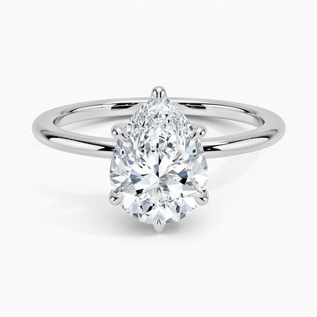 18K White Gold Fairmined 1.5mm Six-Prong Solitaire Ring