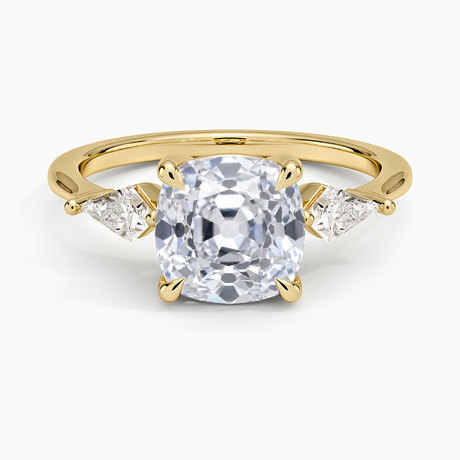 Luxe Cometa Three Stone Diamond Ring - Brilliant Earth