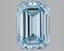 2.90 Ct. Fancy Intense Blue Emerald Lab Grown Diamond