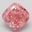 3.10 Ct. Fancy Vivid Pink Cushion Lab Grown Diamond