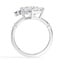 Asymmetrical Cluster Tanzanite Ring, smallview