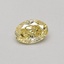 0.36 Ct. Fancy Vivid Yellow Oval Lab Grown Diamond