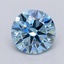 1.52 Ct. Fancy Vivid  Blue Round Lab Grown Diamond