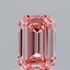 0.92 Ct. Fancy Vivid Pink Emerald Lab Grown Diamond