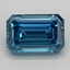 4.03 Ct. Fancy Vivid  Blue Emerald Lab Grown Diamond
