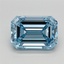 2.21 Ct. Fancy Intense Blue Emerald Lab Grown Diamond