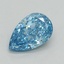 1.03 Ct. Fancy Vivid Blue Pear Lab Grown Diamond