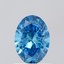 0.94 Ct. Fancy Vivid Blue Oval Lab Grown Diamond