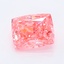 1.00 Ct. Fancy Vivid Pink Cushion Lab Grown Diamond