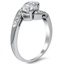 The Jazz Ring, smalltop view on a hand