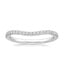 18K White Gold Curved Ballad Diamond Ring (1/6 ct. tw.), smalltop view