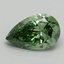 0.88 Ct. Fancy Vivid Pacific Green Pear Lab Grown Diamond