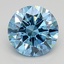 3.01 Ct. Fancy Vivid  Blue Round Lab Grown Diamond