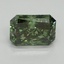 3.06 Ct. Fancy Vivid Pacific Green Radiant Lab Grown Diamond