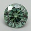 2.75 Ct. Fancy Vivid Green Round Lab Grown Diamond
