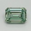 2.56 Ct. Fancy Vivid Green Emerald Lab Grown Diamond