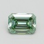 1.46 Ct. Fancy Intense Green Emerald Lab Grown Diamond