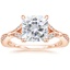 14K Rose Gold Zinnia Diamond Ring (1/3 ct. tw.), smalltop view
