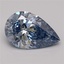 4.30 Ct. Fancy Vivid Blue Pear Lab Grown Diamond