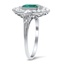 The Anmore Ring, smalltop view on a hand