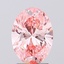 2.00 Ct. Fancy Vivid Pink Oval Lab Grown Diamond