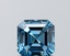 1.11 Ct. Fancy Vivid Blue Asscher Lab Grown Diamond