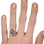The Carondelet Ring, smallzoomed in top view on a hand