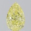 1.01 Ct. Fancy Intense  Yellow Pear Diamond