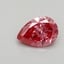 0.45 Ct. Fancy Vivid Red Pear Lab Grown Diamond