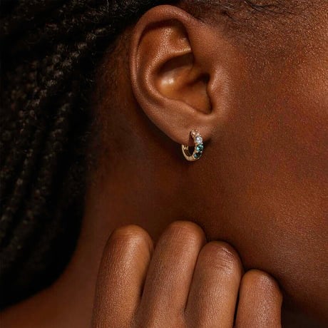 Luxe Coastal Ombre Hoop Earrings