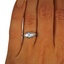The Akebia Ring, smalltop view on a hand