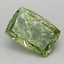 0.56 Ct. Fancy Vivid Green Cushion Lab Grown Diamond