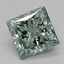 2.07 Ct. Fancy Vivid Green Princess Lab Grown Diamond