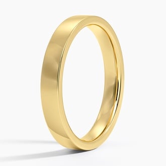 3mm Mojave Wedding Ring in 14K Yellow Gold