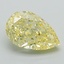 1.23 Ct. Fancy Intense Yellow Pear Lab Grown Diamond