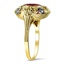 The Rosaly Ring, smalltop view on a hand
