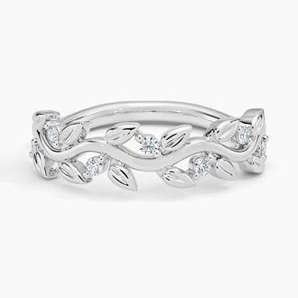 Veranda Straight Diamond Ring in 14K White Gold