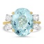 Retro Aquamarine Cocktail Ring